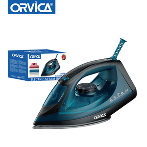 Fer à vapeur électrique portatif ORVICA avec revêtement céramique 2400W, fonction vapeur <span class=keywords><strong>verticale</strong></span> pour usage domestique et hôtelier, modèle ORM-3529A - Product Image 2