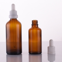 5ml 10ml 15ml 20ml 30ml 50ml 100ml Bernsteinfarbene Grüne Mattierte Schraubverschluss-Kosmetikflasche mit Pipette für Öl und Serum