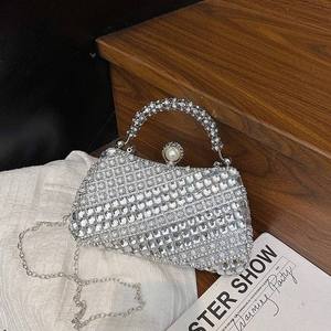 Sac à main haut de gamme entièrement orné de diamants 2026, nouveau sac à chaîne, sacs à bandoulière pour femmes, sacs de soirée élégants, sacs de fête - Product Image 4