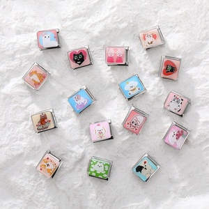 Nueva Pulsera de Charms Italianos de Acero Inoxidable para Mascotas (Perros y Gatos) - Diseño de San Valentín, No se Deslustra - Product Image 6
