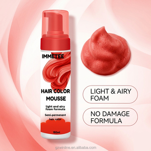 <span class=keywords><strong>Mousse</strong></span> colorante capillaire semi-permanente rouge vibrant tendance 2026, longue durée, sans ammoniaque, <span class=keywords><strong>pour</strong></span> coiffure, marque privée - Product Image 1