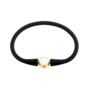 Venta al por mayor de moda patrón personalizado pulsera de silicona pareja personalizada <span class=keywords><strong>amistad</strong></span> <span class=keywords><strong>y</strong></span> pulsera de goma pulsera de concha DIY - Product Image 1