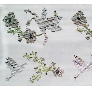 Transferencia Termoadhesiva Floral <span class=keywords><strong>de</strong></span> Diamantes <span class=keywords><strong>de</strong></span> Imitación con Motivo <span class=keywords><strong>de</strong></span> Flor y Colibrí para Camisetas y Vestidos <span class=keywords><strong>de</strong></span> Mujer, Moda Primavera, Venta al por Mayor - Product Image 1