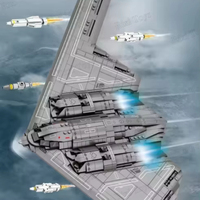 Reobrix 33038 Nuevo Bloques de Construcción de Juguete DIY B2 Bomber Stealth y Strategic, Juguetes de Construcción para Niños, Regalo, Sets de Bloques de Construcción