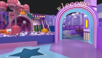Centre de divertissement pour enfants, aire de jeux intérieure commerciale, équipement de parc d'attractions, jeux souples, 200 m², utilisation scolaire, 50-100 enfants