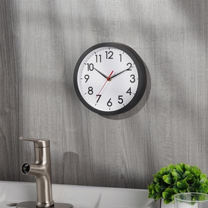 <span class=keywords><strong>Reloj</strong></span> <span class=keywords><strong>de</strong></span> Pared, Relojes Pequeños Modernos <span class=keywords><strong>de</strong></span> 8 Pulgadas que Funcionan con Batería, Silenciosos, Sin Tictac, Analógicos, Clásicos para Oficina, Hogar, Baño, Escuela - Product Image 5
