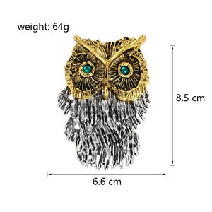 ヨーロピアンアメリカンスタイルレトロなクロスシルバーメッキメタルコインブローチファッションクリエイティブトレンディ大胆な性格 - Product Image 2