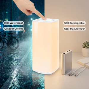 Lámpara de Noche Táctil de Silicona, Control Remoto, Recargable por USB, Regulable, LED ABS, Mini Lámpara de Mesa Moderna, Creativa, para Dormitorio, Mesita de Noche - Product Image 1