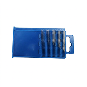 SUNTOOLS/STIPL 259A Iron Rotary <b>Drill</b> <b>Bits</b> Set Twisted 0.30mm-1.50mm for Jewelry Making Blue <b>Case</b> 25pcs - Product Image 1