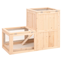 Maison de jeu pour petits animaux Cage à gerbilles Cage à hamster Cage à hamster en bois massif Cage à hamster en bois de sapin
