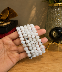 กำไลข้อมือมูนสโตนสีรุ้งธรรมชาติ เครื่องประดับคริสตัลขัดเงา สำหรับใส่ทำงาน อุปกรณ์เสริมแฟชั่น ของสะสม ขายส่ง - Product Image 2