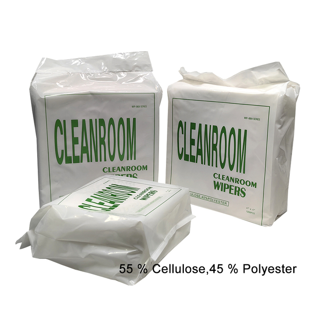 ALLESD 1009DLE 140g Laser Sealed Cleanroom Polyester Cloth 9"*9" 55% Cellulose, 45% Polyester Cleanroom Wiper