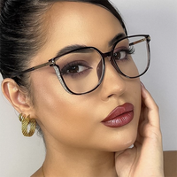Montura de Gafas Ópticas Personalizadas a Bajo Precio a la Moda y Versátiles con Filtro de Luz Azul para Mujer