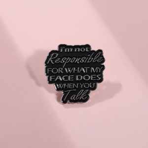 Série noire émail broche papillon chat coeur Wicca chapeau triste filles Club astronaute Scorpion vin Dragon lampe Badge Punk broches bijoux - Product Image 2