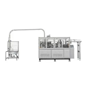 Máquina formadora de vasos de papel ultrasónicos de 8oz de gran oferta con máquina de impresión para vasos de papel