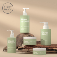 Pot en plastique PP dépoli personnalisé pour crème visage et crème contour des yeux, 50g, 80g, 120g, emballage cosmétique en plastique de l'usine RJ