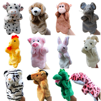 Tigre en peluche // Crocodile/Cochon/Ours en peluche/Renne/Grenouille/Singe/Poisson/Requin/Vache/Chien Enfants Animaux Marionnette à main Marionnette en peluche mignonne