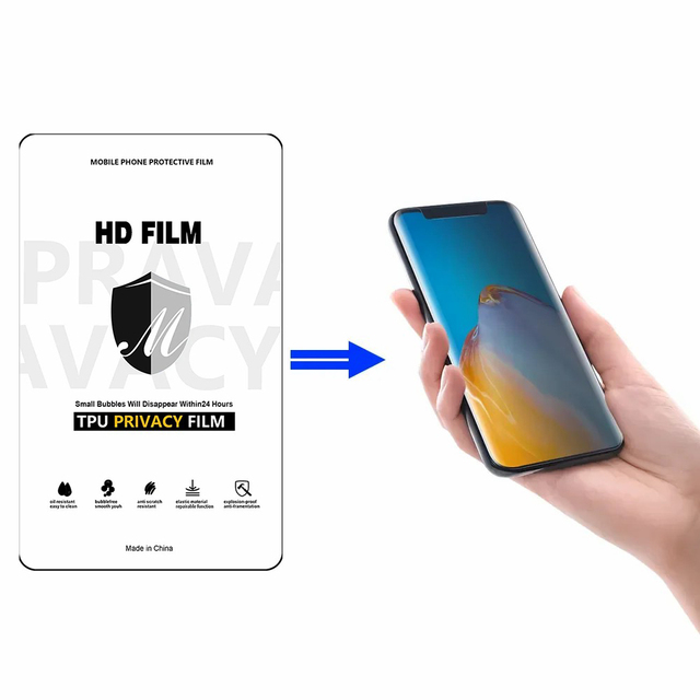 Haowang Factory Wholesale Universal 120*180mm HD Clear Self-Repair Privacy Hydrogel Screen Protector Film for iphone 16 Plus