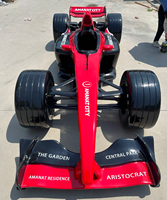 Escultura de Coche de Carreras F1 a Escala Real Personalizada, Modelo de Fibra de Vidrio con Pintura Automotriz para Exhibición en Salas de Autos y Decoración de Parques Temáticos