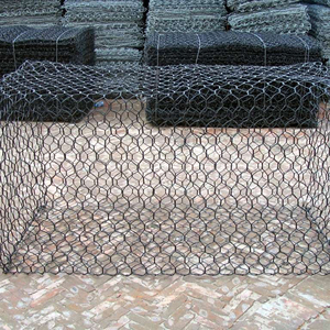 Chất lượng cao 2x1x1m mạ kẽm gabion giỏ 80x100 PVC tráng gabion Nệm ngân hàng bảo vệ Ngân hàng giữ lại tường - Product Image 1