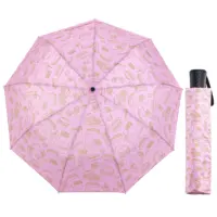 Высококачественный полностью автоматический легкий зонт для рюкзака с ярким узором