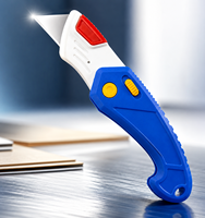 Couteau utilitaire pliant robuste avec lame SK5 à changement rapide, couteau à découper professionnel, couteau de poche pour l'emballage