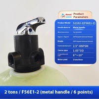 Runxin Tête de machine de traitement de l'eau douce multifonctionnelle Vanne de commande automatique Filtre adoucisseur Type de débit manuel