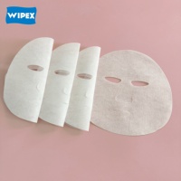 WIPEX Vente en gros Feuille de masque sec 38gsm Matériau de base pour masque facial durable en lyocell hydratant non tissé et respectueux de la peau