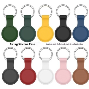 Funda protectora de silicona para Apple <span class=keywords><strong>AirTag</strong></span> y <span class=keywords><strong>iPhone</strong></span>, llavero antipérdida para rastreador de perros y gatos - Product Image 5