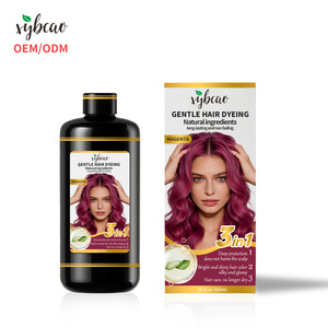Tinta per <span class=keywords><strong>Capelli</strong></span> a Base di Estratti Vegetali Tonalità Magenta Formula Erboristica con Camomilla e Aloe Fo Ti Colore Vivace Resistente allo Sbiadimento <span class=keywords><strong>Colorazione</strong></span> Delicata - Product Image 1