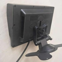 Monitor CCTV de 7 Pulgadas para Camión o Autobús Escolar, 800*480, RCA CVBS, Puerto AV de 2 Canales, con Visera Solar, Pantalla LCD TFT con Reproductor de DVD para Cámara