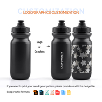 Bouteille d'eau à compression pour vélo avec logo personnalisé, 610 ml, sans BPA, PP5, anti-fuite, pour le cyclisme, le VTT, le sport, la gym, portable, pour l'extérieur