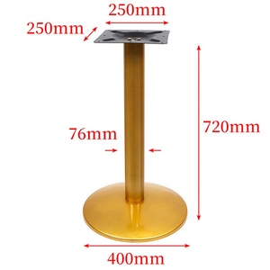 Moderno tavolo da pranzo di lusso basi <span class=keywords><strong>in</strong></span> argento nero cromato oro ghisa per Bar ristorante cucina gambe <span class=keywords><strong>in</strong></span> acciaio inox - Product Image 1