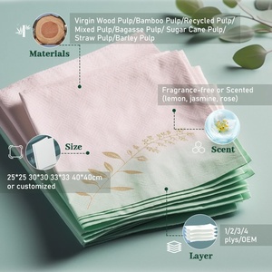 Professionelle Papier-Servietten mit Airlaid-Textur, 40cm, Faltbare Dinner-Servietten, Hohe Saugfähigkeit, Luxuriöse Hotel-Tischservietten im Großhandel - Product Image 3