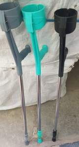 Béquilles légères à l'avant-bras avec poignée ergonomique et embouts en caoutchouc antidérapants Aide à la mobilité médicale pour adultes et personnes âgées - Product Image 2