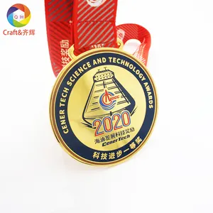 Médaille fabricant de la technologie du pétrole, médaille de promotion, Logo de navire personnalisé, médaille en métal émaillé