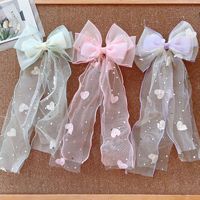 Barrettes tendance pour petites filles, style féerique, en tulle doux double couche, bord ondulé, 5 cm, pour les jeux en extérieur, style japonais et coréen, faites à la main