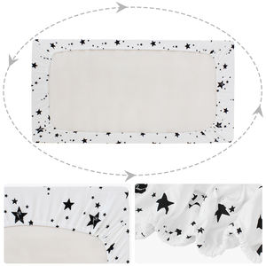 Custom Traspirante Bambino Appena Nato Del Bambino Presepe Biancheria Da Letto 100% Cotone Organico <span class=keywords><strong>Jersey</strong></span> Mussola Lenzuolo Letto Nursery Culla Gruppi di Fogli - Product Image 2