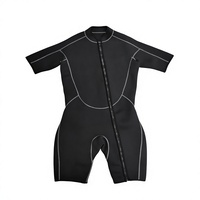 Combinaison de plongée unisexe en néoprène 3 mm pour la pêche sous-marine/dykéation, avec fermeture éclair sur la poitrine, manches courtes, design imperméable