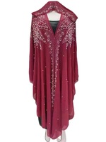 Robes Africaines pour Femmes Dashiki, Vêtements Boubou Traditionnels Perlés Diamant, Abaya Musulmane Islamique