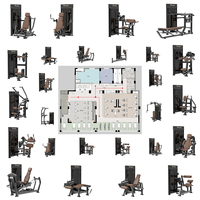 Máquina de Poleas Ajustable de Acero para Ejercicios de Tracción y Remo con Sistema de Pesas para Entrenamiento de Fuerza de Espalda y Brazos