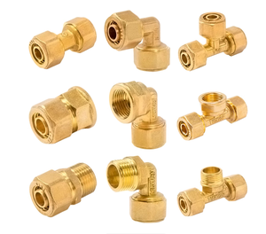 PN16 25MM 3/4 inci PEX Adaptor perempuan OEM pemipaan kuningan sekrup fiting Kompresi Pria pipa ulir tekanan tinggi MDT DN25 - Product Image 3