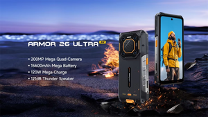 5G Rugged Smartphone Reverse Charging 15600mAh Main 200MP 12+512GB 6.78 Inch Android 13 Ulefone Armor 26 Ultra - Product Image 3