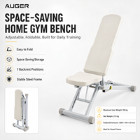 Banc de musculation réglable MERACH 1000 LBS, pliable rapidement, structure en acier allié, banc d'entraînement pour la maison avec support de tête étendu