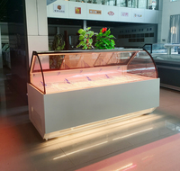 Réfrigérateur de boucherie Présentoir à viande Réfrigérateur Vitrine d'aliments cuits Comptoir de réfrigération en verre Réfrigérateur