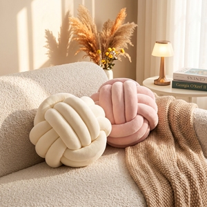 Cuscini Decorativi Annodati Hesen per Arredamento Casa, Cuscini Decorativi Imbottiti Fatti a Mano per Divano - Product Image 6