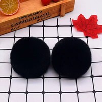 Boule de fourrure moelleuse multicolore en gros, boule de fourrure synthétique de 10 cm, pompon