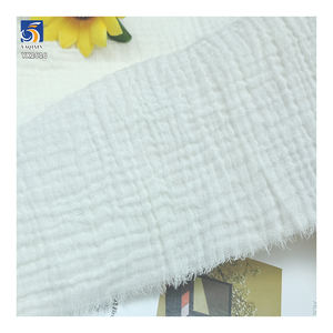 قماش موسلين قطني مزدوج عالي الجودة YX2616-1 بوزن 126 جرام/متر مربع، قماش قطني 100% ممشط قابل للتنفس ومقاوم للتجعد للفراش والملابس - Product Image 6