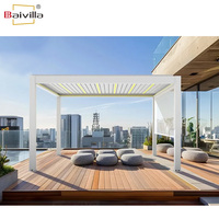 Diseño personalizado 3x3 3x4 3x5 3x6 3x7 4x3 4x4 4x5 4x6 4x7 4x8 5x4 5x5x5 6x3 6x4 6x5 6x6 7x7 Tamaño Gazebo de aluminio para exteriores Pérgola