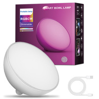 Tuya Wifi LED veilleuses intelligentes lampe de table à intensité variable RGB Table chevet bol lampe voix APP contrôle Google Home Alexa Smartlife
